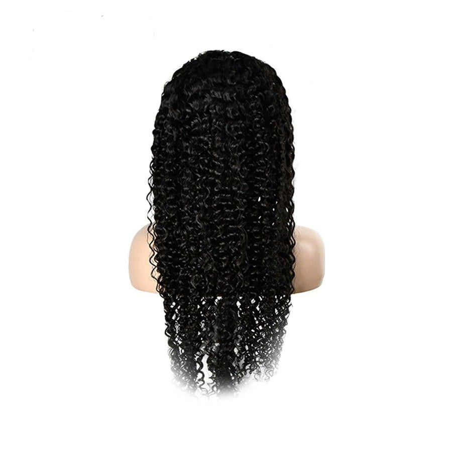 Peruvian Remy Curly Headband Human Hair Wig For Black Women