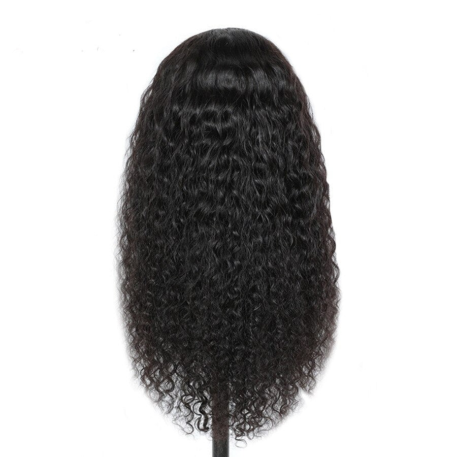Peruvian Remy Curly Headband Human Hair Wig For Black Women