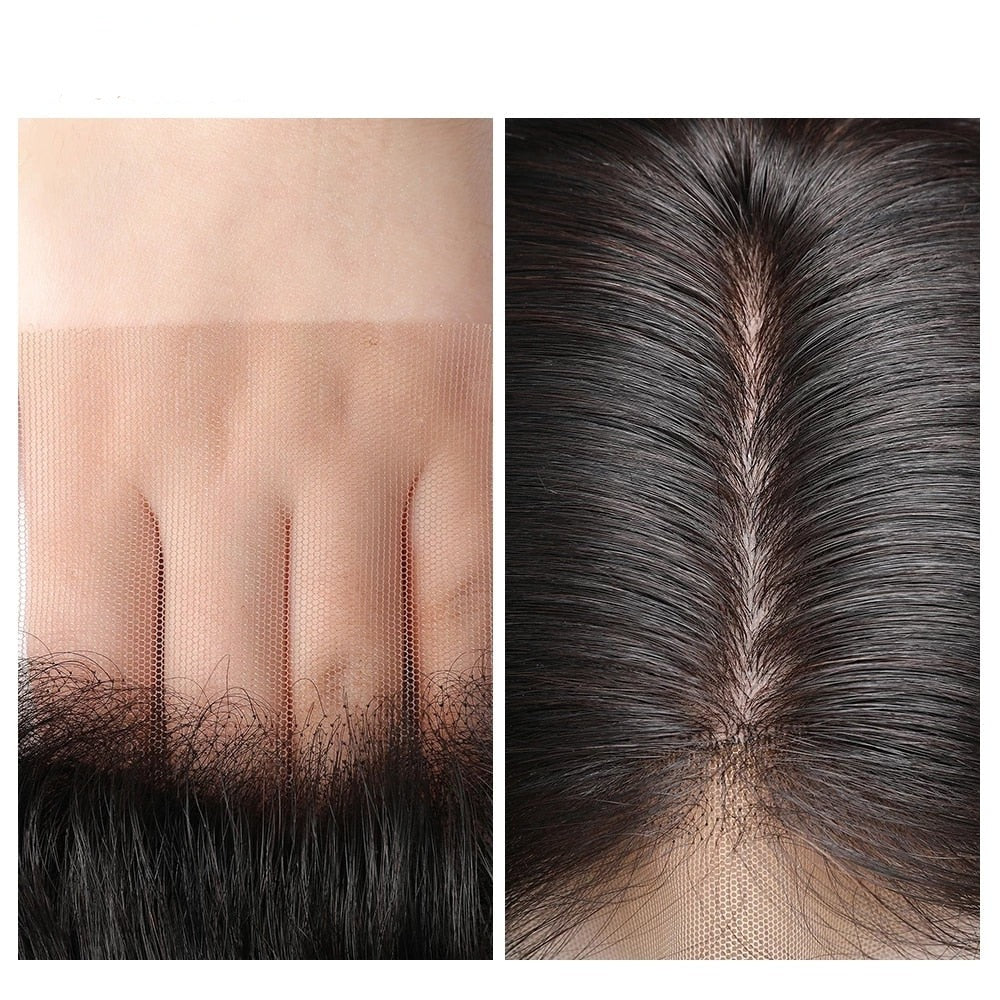 Brazilian Straight Human Hair 13x4 Swiss Lace Frontal Closure